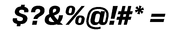 Synergy Bold Italic Font OTHER CHARS