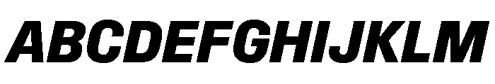 Synergy Extra Bold Italic Font UPPERCASE