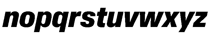Synergy Extra Bold Italic Font LOWERCASE