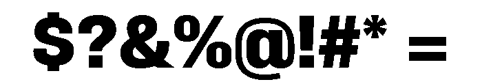 Synergy Extra Bold Font OTHER CHARS