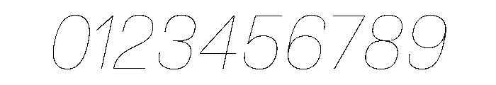 Synergy Hairline Italic Font OTHER CHARS