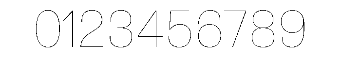 Synergy Hairline Font OTHER CHARS