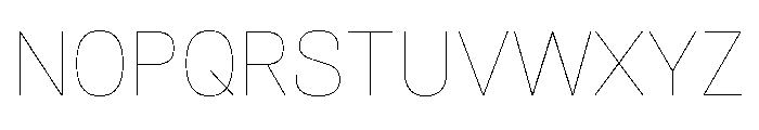 Synergy Hairline Font UPPERCASE