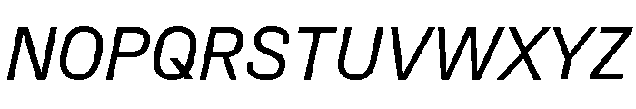 Synergy Italic Font UPPERCASE