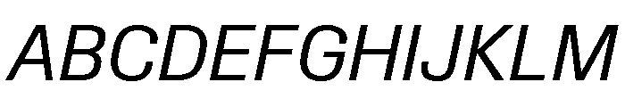 Synergy Regular Italic Font UPPERCASE