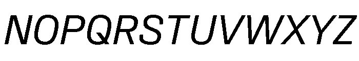 Synergy Regular Italic Font UPPERCASE