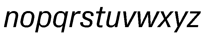 Synergy Regular Italic Font LOWERCASE