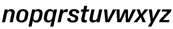 Synergy Semi Bold Italic Font LOWERCASE
