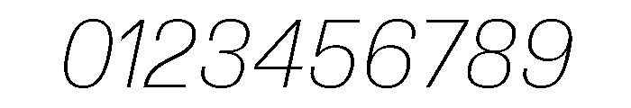 Synergy Thin Italic Font OTHER CHARS