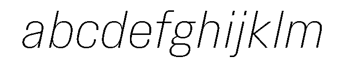 Synergy Thin Italic FONT