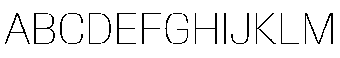 Synergy Thin Font UPPERCASE