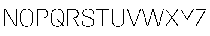 Synergy Thin Font UPPERCASE