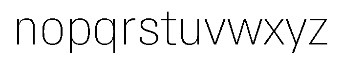 Synergy Thin Font LOWERCASE