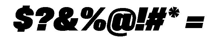 Synergy Ultra Italic Font OTHER CHARS