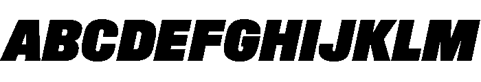 Synergy Ultra Italic Font UPPERCASE