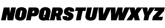 Synergy Ultra Italic Font UPPERCASE