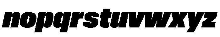 Synergy Ultra Italic Font LOWERCASE