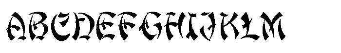 Szechuan Chicken JNL Regular Font UPPERCASE
