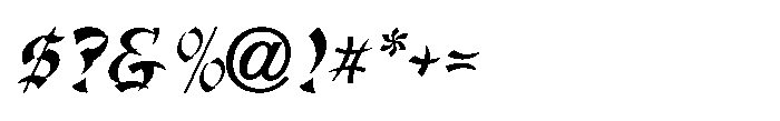 Szechuan Chicken JNL Szechuan Chicken Oblique JNL Regular Font OTHER CHARS