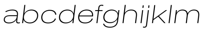 Sztos Hairline Italic Font LOWERCASE