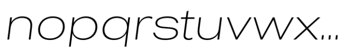 Sztos Hairline Italic Font LOWERCASE