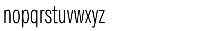 Sztos Thin Condensed Font LOWERCASE