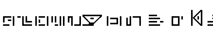 tøp alphabet Regular Font UPPERCASE