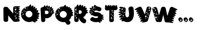 T Rex Dinosaur Font UPPERCASE