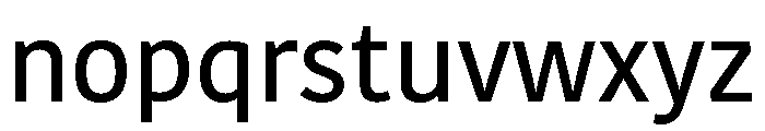 Tahoma Medium Font LOWERCASE