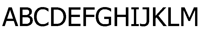 Tahoma Regular Font UPPERCASE