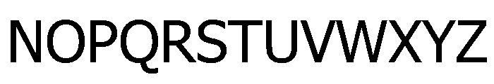 Tahoma Regular Font UPPERCASE