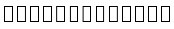 Takween Regular Font UPPERCASE