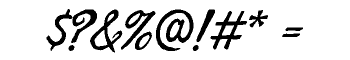 Taprom Regular Font OTHER CHARS