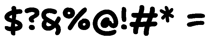 Tareco Bold Font OTHER CHARS