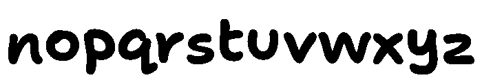 Tareco Bold Font LOWERCASE