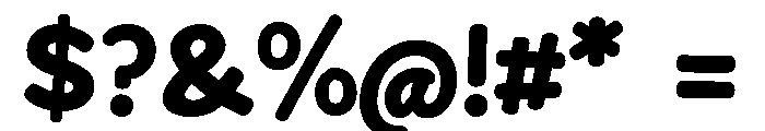 Tareco Extra Bold Font OTHER CHARS
