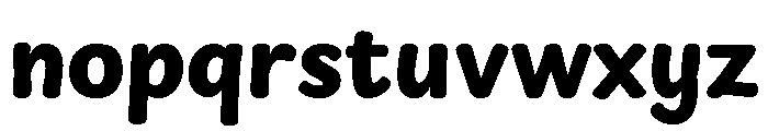 Tareco Extra Bold Font LOWERCASE