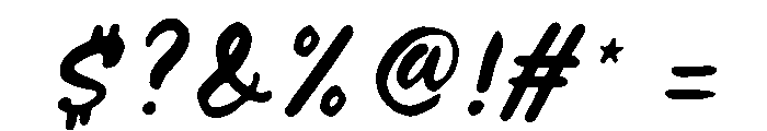 Tareco Italic Font OTHER CHARS