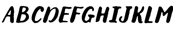 Tareco Italic Font UPPERCASE