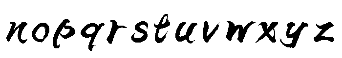 Taw Kazuhatai Regular Font LOWERCASE