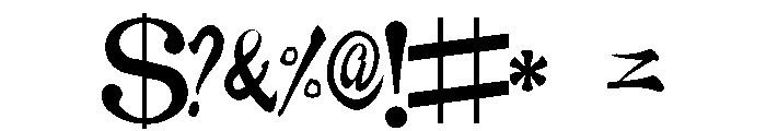 Taw Kouhitsukaisho Regular Font OTHER CHARS