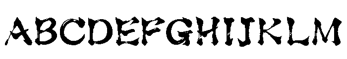 Taw Takedajyoato Regular Font UPPERCASE