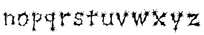 Taw Ushimitsudokioto Regular Font LOWERCASE