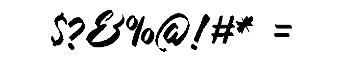 Tabica Font OTHER CHARS