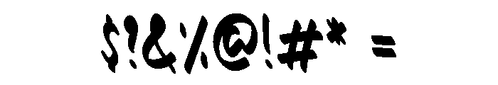 Taffy Note Font OTHER CHARS