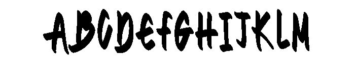 Taffy Note Font UPPERCASE