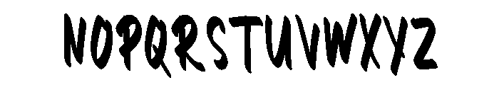 Taffy Note Font UPPERCASE
