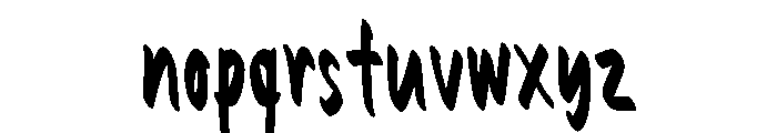 Taffy Note Font LOWERCASE