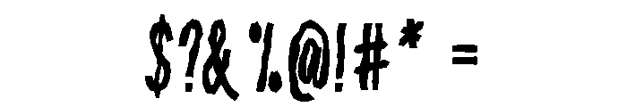 Tag Play Font OTHER CHARS