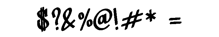 Tag Warriors Font OTHER CHARS